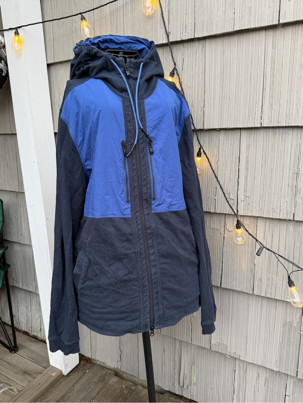 lululemon athletica Two-Tone Blue Hooded Jacket